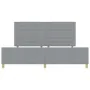 Estructura de Cama en Gris Claro, 200x200 cm, Tela de , Camas y somieres - Ref: Foro24-3344676, Precio: 277,14 €, Descuento: %