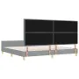 Estructura de Cama en Gris Claro, 200x200 cm, Tela de , Camas y somieres - Ref: Foro24-3344676, Precio: 277,14 €, Descuento: %