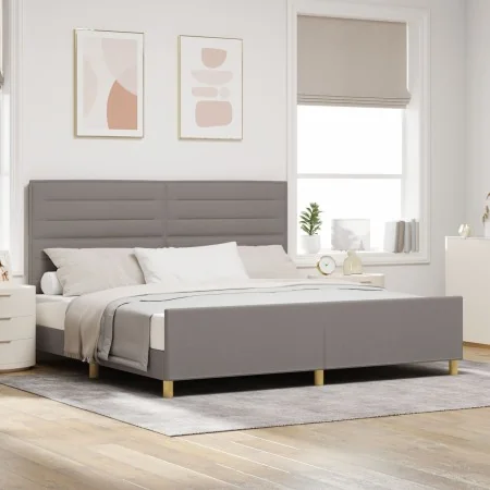 Cama Taupe 200x200 cm de Tela von , Betten und Lattenroste - Ref: Foro24-3344680, Preis: 278,95 €, Rabatt: %