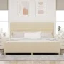 Estructura de Cama de Tela Crema 200x200 cm de , Camas y somieres - Ref: Foro24-3344681, Precio: 276,09 €, Descuento: %