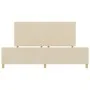 Estructura de Cama de Tela Crema 200x200 cm de , Camas y somieres - Ref: Foro24-3344681, Precio: 276,09 €, Descuento: %