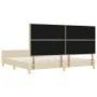 Estructura de Cama de Tela Crema 200x200 cm de , Camas y somieres - Ref: Foro24-3344681, Precio: 276,09 €, Descuento: %