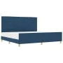 Estructura de Cama Azul 200x200 cm Tela | Foro24.es | Tu tienda online para hogar, jardín y más Foro24.es
