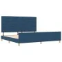 Estructura de Cama Azul 200x200 cm Tela | Foro24.es | Tu tienda online para hogar, jardín y más Foro24.es