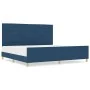 Estructura de Cama Azul 200x200 cm Tela | Foro24.es | Tu tienda online para hogar, jardín y más Foro24.es