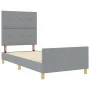 Estructura de Cama de Tela Gris Claro 80x200 cm | Foro24.es | Tu tienda online para hogar, jardín y más Foro24.es