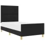 Cama Negra 80x200 cm Tela by , Beds and slatted bases - Ref: Foro24-3344685, Price: 141,40 €, Discount: %