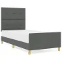 Estructura de Cama Gris Oscuro 80x200 cm de Tela | Foro24.es | Tu tienda online para hogar, jardín y más Foro24.es