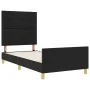 Cama Negra 80x200 cm Tela by , Beds and slatted bases - Ref: Foro24-3344685, Price: 141,40 €, Discount: %