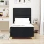 Cama Negra 80x200 cm Tela by , Beds and slatted bases - Ref: Foro24-3344685, Price: 141,40 €, Discount: %