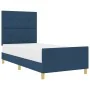 Estructura de cama en azul, 80x200 cm, tela | Foro24.es | Tu tienda online para hogar, jardín y más Foro24.es