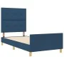 Estructura de cama en azul, 80x200 cm, tela | Foro24.es | Tu tienda online para hogar, jardín y más Foro24.es