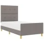 Estructura de Cama Taupe 90x200 cm Tela | Foro24.es | Tu tienda online para hogar, jardín y más Foro24.es