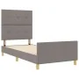 Estructura de Cama Taupe 90x200 cm Tela | Foro24.es | Tu tienda online para hogar, jardín y más Foro24.es