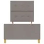 Estructura de Cama Taupe 90x200 cm Tela | Foro24.es | Tu tienda online para hogar, jardín y más Foro24.es