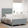 Estructura de Cama Gris Claro 120x190 cm de Tela de , Camas y somieres - Ref: Foro24-3344711, Precio: 191,30 €, Descuento: %