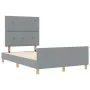 Estructura de Cama Gris Claro 120x190 cm de Tela de , Camas y somieres - Ref: Foro24-3344711, Precio: 191,30 €, Descuento: %