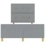 Estructura de Cama Gris Claro 120x190 cm de Tela de , Camas y somieres - Ref: Foro24-3344711, Precio: 191,30 €, Descuento: %