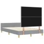 Estructura de Cama Gris Claro 120x190 cm de Tela de , Camas y somieres - Ref: Foro24-3344711, Precio: 191,30 €, Descuento: %