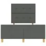 Estructura de Cama Gris Oscuro 120x190 cm Tela de , Camas y somieres - Ref: Foro24-3344712, Precio: 183,01 €, Descuento: %