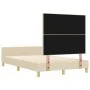 Cama en Crema, 120x190 cm, Hecha de Tela de , Camas y somieres - Ref: Foro24-3344716, Precio: 188,97 €, Descuento: %