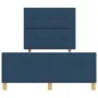 Estructura de cama Azul 120x190 cm Tela by , Beds and slatted bases - Ref: Foro24-3344717, Price: 189,61 €, Discount: %