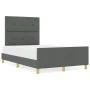 Estructura de Cama Gris Oscuro 120x200 cm Tela by , Beds and slatted bases - Ref: Foro24-3344719, Price: 172,07 €, Discount: %