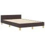 Estructura de cama Marrón oscuro 120x200 cm Tela von , Betten und Lattenroste - Ref: Foro24-3344721, Preis: 168,78 €, Rabatt: %