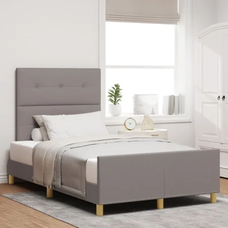 Cama Taupe 120x200 cm Tela von , Betten und Lattenroste - Ref: Foro24-3344722, Preis: 186,21 €, Rabatt: %