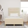 Estructura de Cama Crema 120x200 cm de Tela by , Beds and slatted bases - Ref: Foro24-3344723, Price: 187,42 €, Discount: %