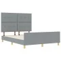 Cama Gris Claro 140x190 cm Tela | Foro24.es | Tu tienda online para hogar, jardín y más Foro24.es