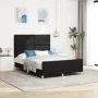 Estructura de Cama Negra 140x190 cm de Tela de , Camas y somieres - Ref: Foro24-3344727, Precio: 231,11 €, Descuento: %