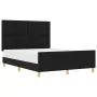 Estructura de Cama Negra 140x190 cm de Tela de , Camas y somieres - Ref: Foro24-3344727, Precio: 231,11 €, Descuento: %