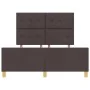 Marco de Cama Marrón Oscuro 140x200 cm de Tela by , Beds and slatted bases - Ref: Foro24-3344735, Price: 233,95 €, Discount: %