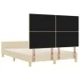 Estructura de Cama Crema 140x200 cm Tela | Foro24.es | Tu tienda online para hogar, jardín y más Foro24.es