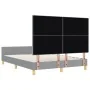 Cama Gris Claro 160x200 cm Tela by , Beds and slatted bases - Ref: Foro24-3344739, Price: 232,97 €, Discount: %