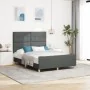 Estructura de cama Gris oscuro 160x200 cm Tela de , Camas y somieres - Ref: Foro24-3344740, Precio: 245,91 €, Descuento: %