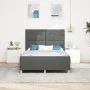 Estructura de cama Gris oscuro 160x200 cm Tela de , Camas y somieres - Ref: Foro24-3344740, Precio: 245,91 €, Descuento: %