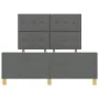 Estructura de cama Gris oscuro 160x200 cm Tela de , Camas y somieres - Ref: Foro24-3344740, Precio: 245,91 €, Descuento: %