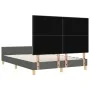 Estructura de cama Gris oscuro 160x200 cm Tela de , Camas y somieres - Ref: Foro24-3344740, Precio: 245,91 €, Descuento: %