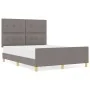 Estructura de cama - Taupe - 160x200 cm Tela de , Camas y somieres - Ref: Foro24-3344743, Precio: 245,35 €, Descuento: %