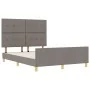 Estructura de cama - Taupe - 160x200 cm Tela de , Camas y somieres - Ref: Foro24-3344743, Precio: 245,35 €, Descuento: %