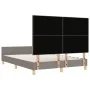 Estructura de cama - Taupe - 160x200 cm Tela de , Camas y somieres - Ref: Foro24-3344743, Precio: 245,35 €, Descuento: %