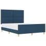 Estructura de Cama Azul 160x200 cm Tela | Foro24.es | Tu tienda online para hogar, jardín y más Foro24.es