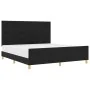 Estructura de Cama Negra 180x200 cm de Tela by , Beds and slatted bases - Ref: Foro24-3344748, Price: 258,94 €, Discount: %