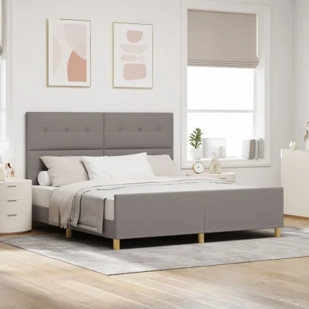 Estructura de Cama Taupe 180x200 cm Tela de , Camas y somieres - Ref: Foro24-3344750, Precio: 257,71 €, Descuento: %