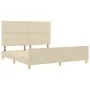 Estructura de Cama Crema 180x200 cm Tela by , Beds and slatted bases - Ref: Foro24-3344751, Price: 274,49 €, Discount: %
