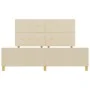 Estructura de Cama Crema 180x200 cm Tela by , Beds and slatted bases - Ref: Foro24-3344751, Price: 274,49 €, Discount: %