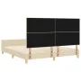 Estructura de Cama Crema 180x200 cm Tela by , Beds and slatted bases - Ref: Foro24-3344751, Price: 274,49 €, Discount: %