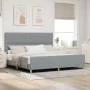 Estructura de Cama Gris Claro 200x200 cm Tela de , Camas y somieres - Ref: Foro24-3344753, Precio: 270,17 €, Descuento: %